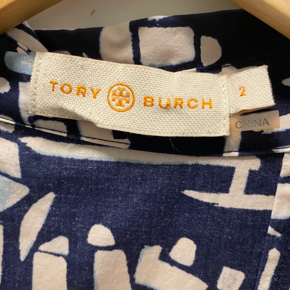 Tory Burch short sleeve Figurine Poplin shirt dress - Picture 5 of 11